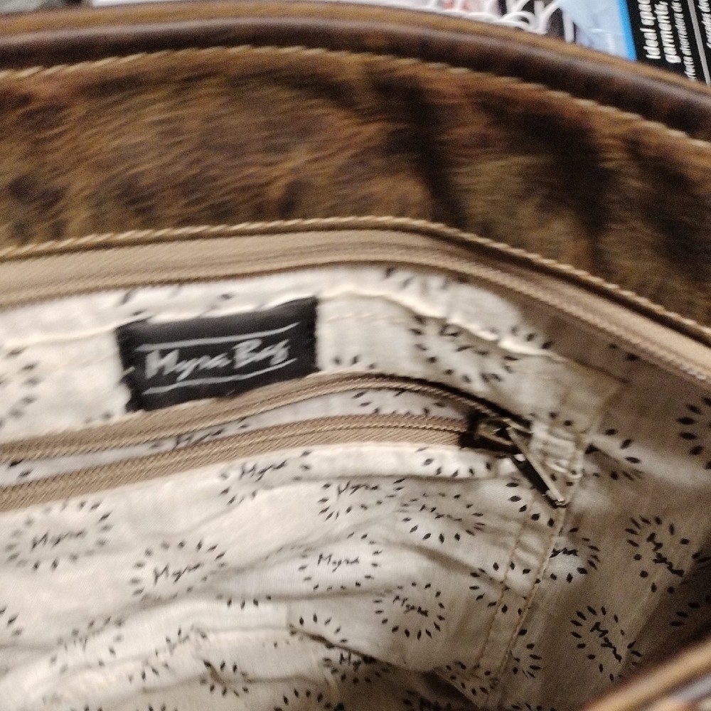 Myra Bag Distressed Brown Leather Crossbody - Picture 5 of 10
